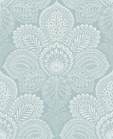 A-Street Prints Triumph Light Blue Medallion Wallpaper