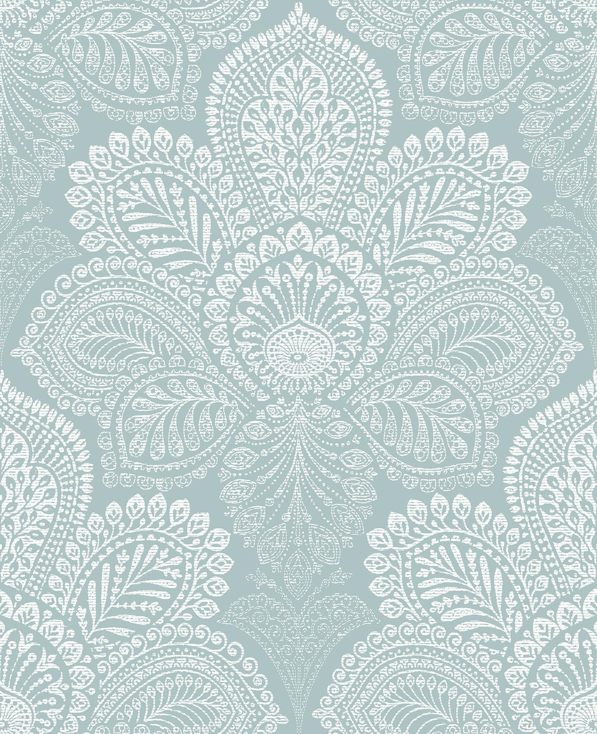 A-Street Prints Triumph Medallion Light Blue Wallpaper
