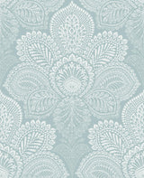 A-Street Prints Triumph Medallion Light Blue Wallpaper