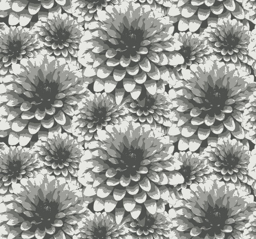A-Street Prints Umbra Charcoal Floral Wallpaper