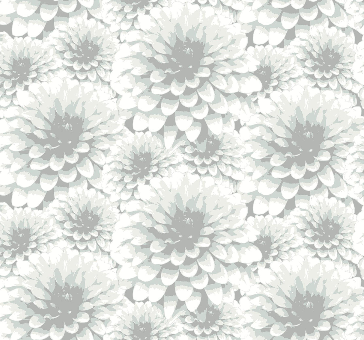 A-Street Prints Umbra Light Grey Floral Wallpaper