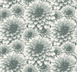 A-Street Prints Umbra Teal Floral Wallpaper