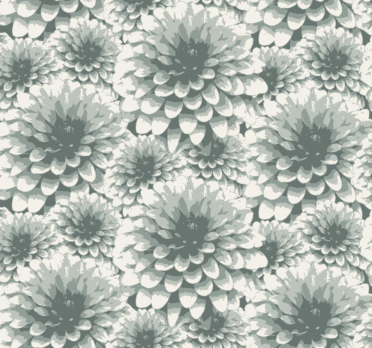 A-Street Prints Umbra Teal Floral Wallpaper