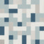 A-Street Prints Alby Blue Geometric Wallpaper
