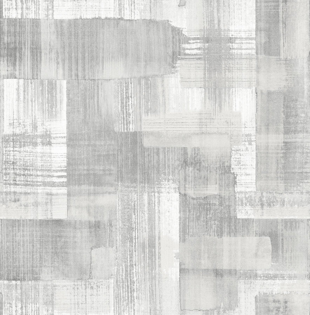 A-Street Prints Trosa Grey Brushstroke Wallpaper