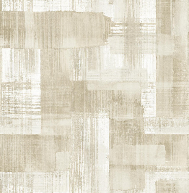 A-Street Prints Trosa Beige Brushstroke Wallpaper