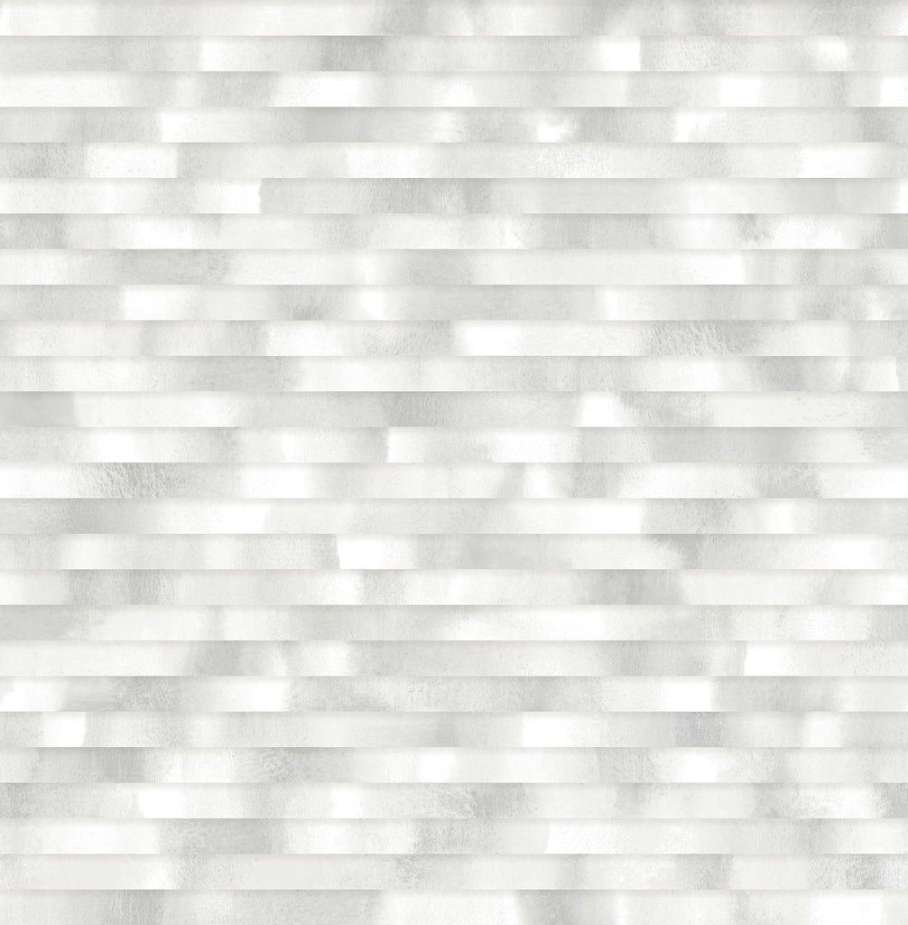 A-Street Prints Kalmar Grey Hazy Stripe Wallpaper