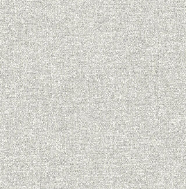 A-Street Prints Asa Grey Linen Texture Wallpaper