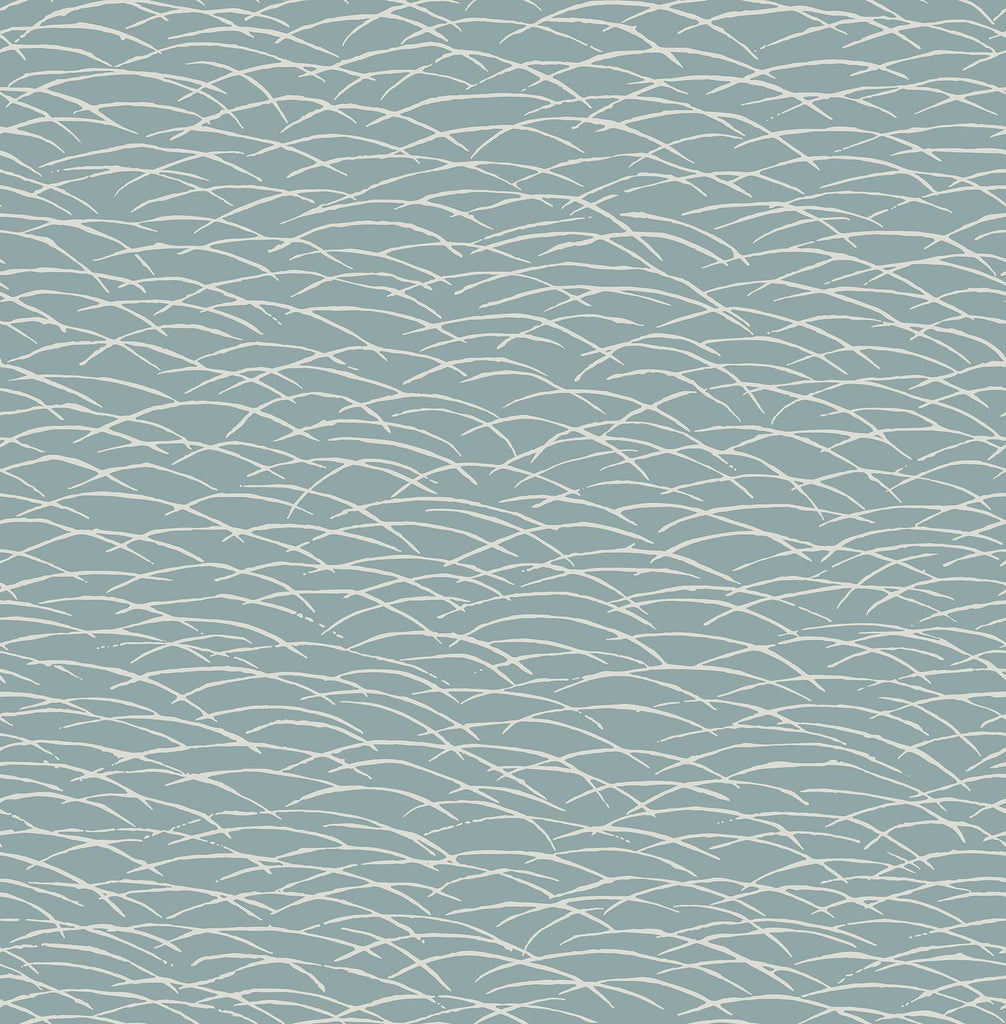 A-Street Prints Hono Abstract Wave Blue Wallpaper