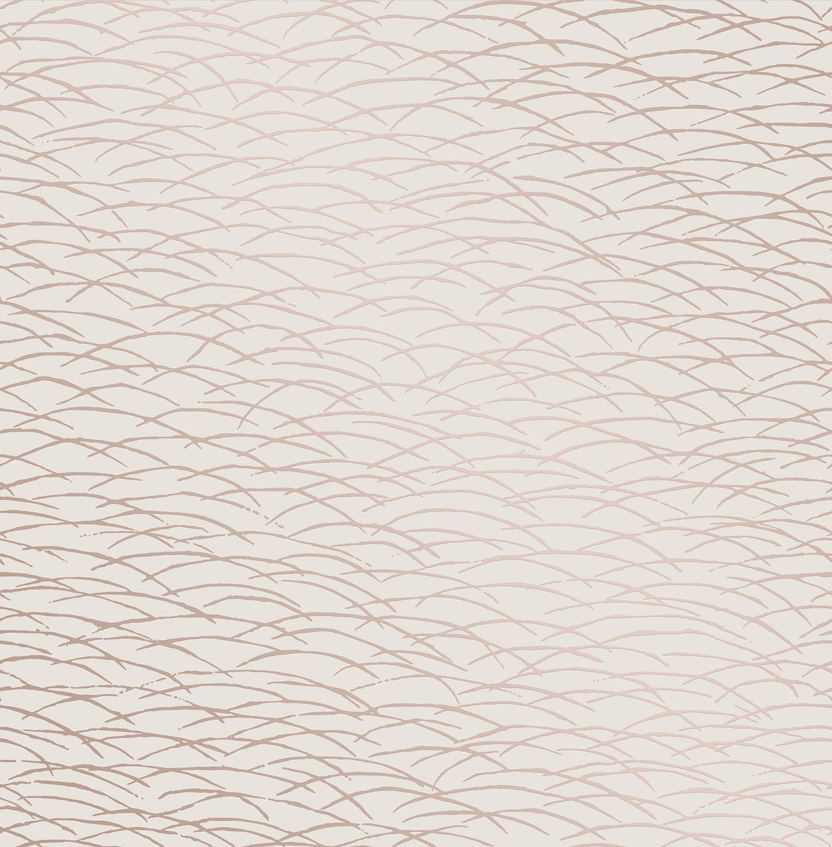 A-Street Prints Hono Rose Gold Abstract Wave Wallpaper