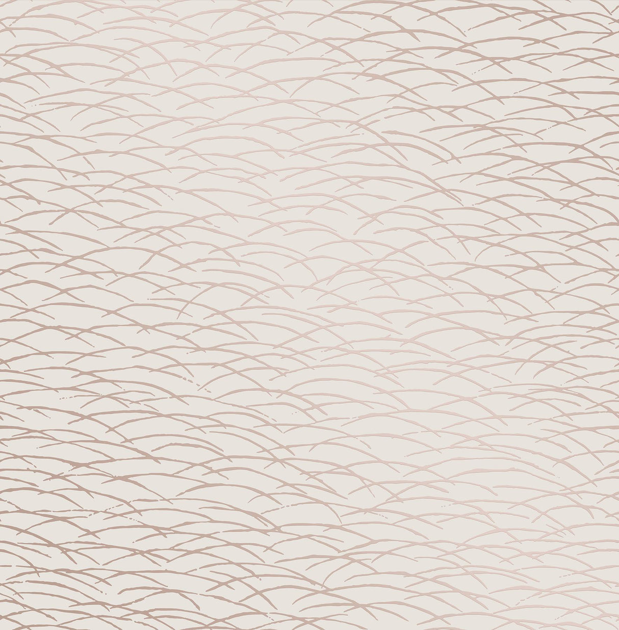 A-Street Prints Hono Abstract Wave Rose Gold Wallpaper