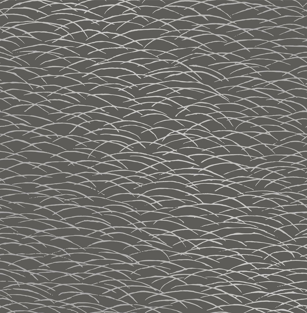 A-Street Prints Hono Taupe Abstract Wave Wallpaper