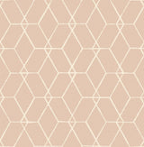 A-Street Prints Osterlen Light Pink Trellis Wallpaper