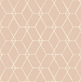A-Street Prints Osterlen Trellis Light Pink Wallpaper