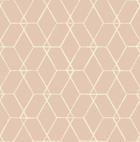 A-Street Prints Osterlen Trellis Light Pink Wallpaper