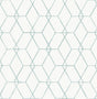 A-Street Prints Osterlen Teal Trellis Wallpaper