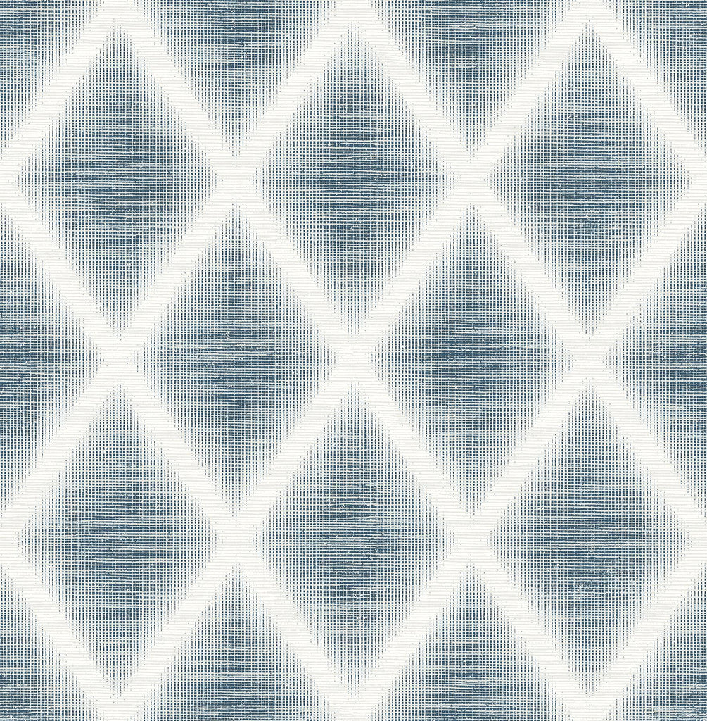 A-Street Prints Kirana Diamond Blue Wallpaper