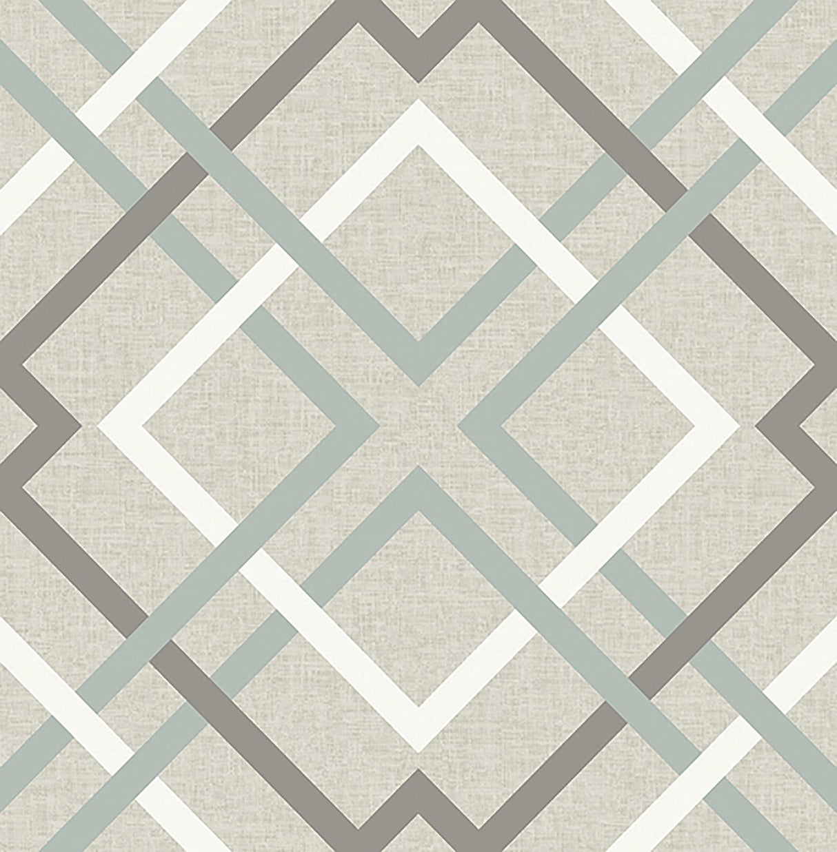 A-Street Prints Saltire Emile Lattice Taupe Wallpaper