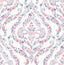 A-Street Prints Featherton Coral Floral Damask Wallpaper