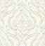 A-Street Prints Featherton Mustard Floral Damask Wallpaper