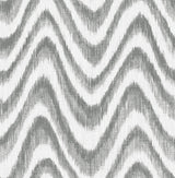 A-Street Prints Bargello Grey Faux Grasscloth Wave Wallpaper