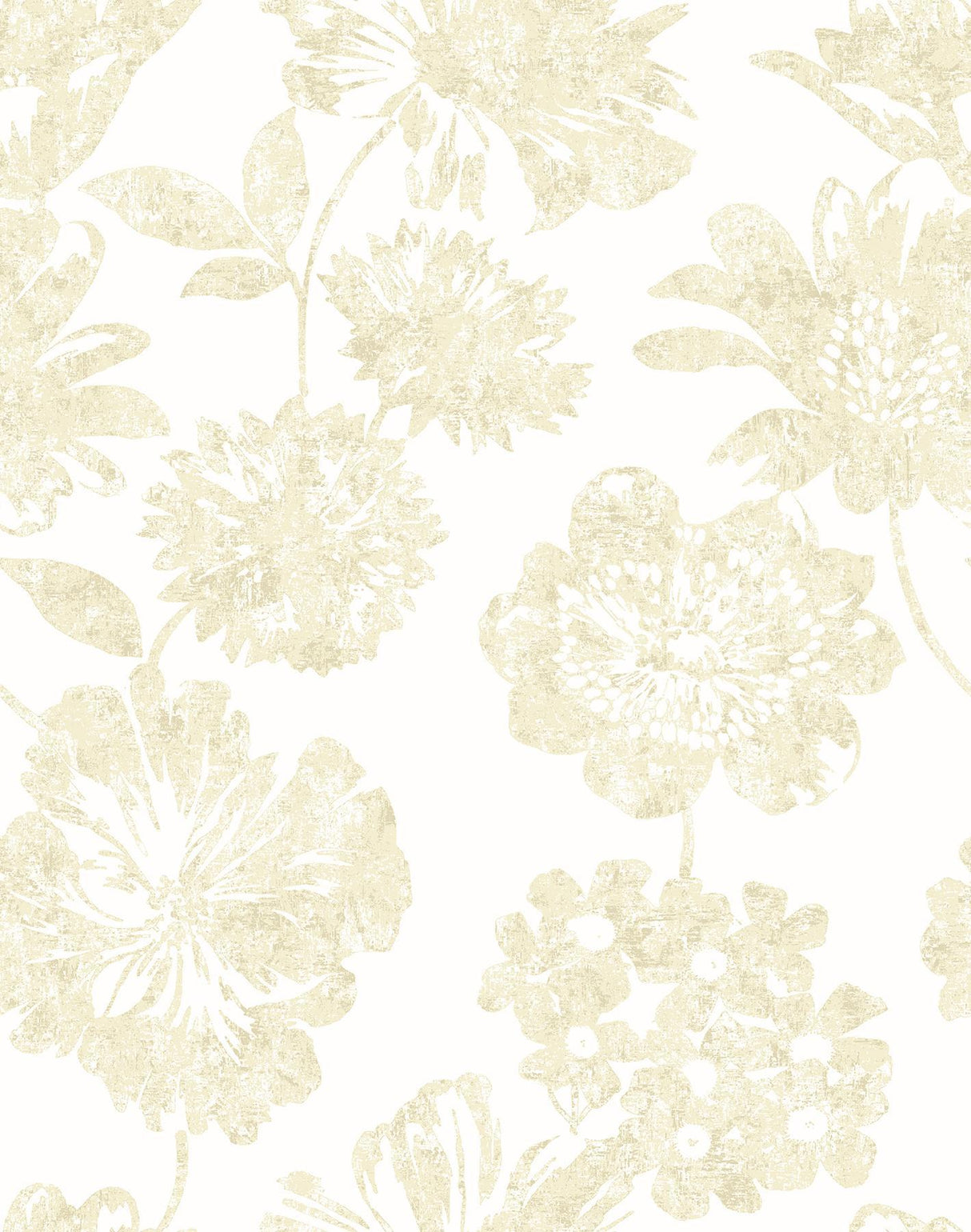 A-Street Prints Folia Beige Floral Wallpaper