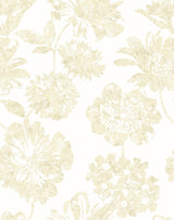A-Street Prints Folia Beige Floral Wallpaper