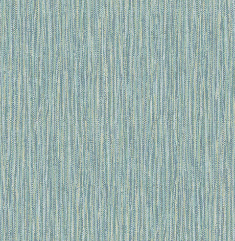 A-Street Prints Raffia Thames Faux Grasscloth Aqua Wallpaper