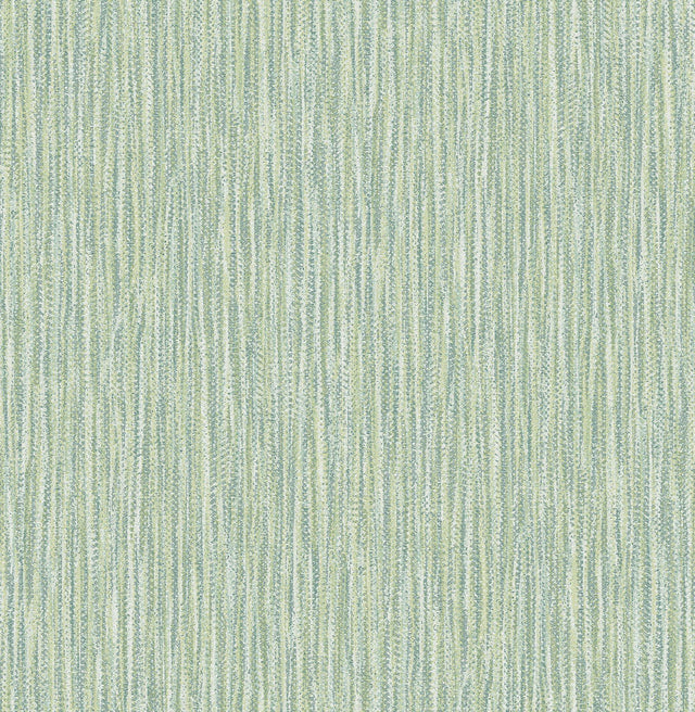 A-Street Prints Raffia Thames Green Faux Grasscloth Wallpaper