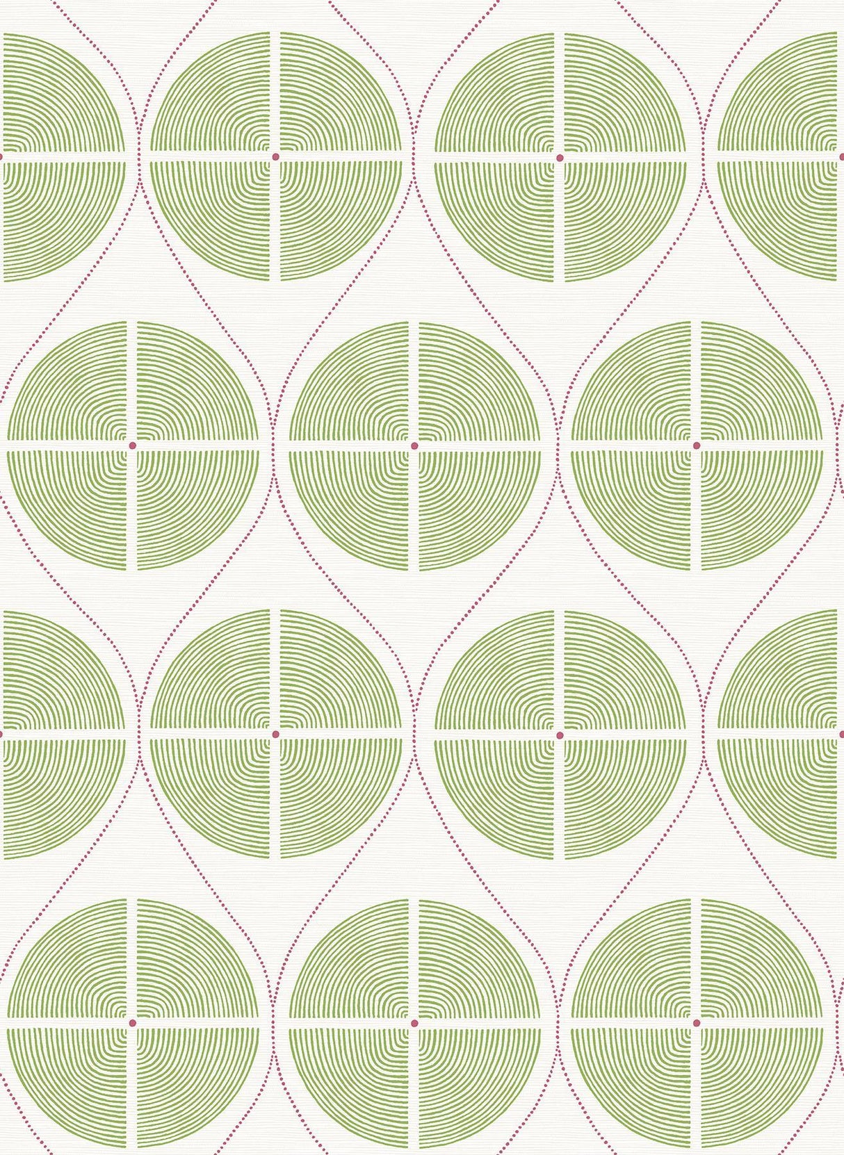 A-Street Prints Luminary Green Ogee Wallpaper