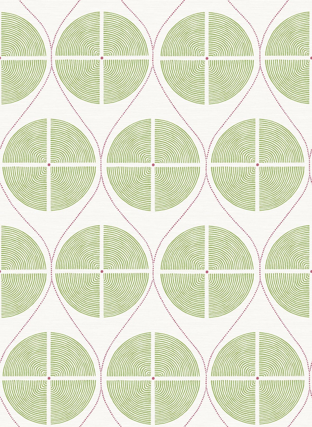 A-Street Prints Luminary Ogee Green Wallpaper