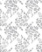 A-Street Prints Arabesque Grey Floral Trail Wallpaper
