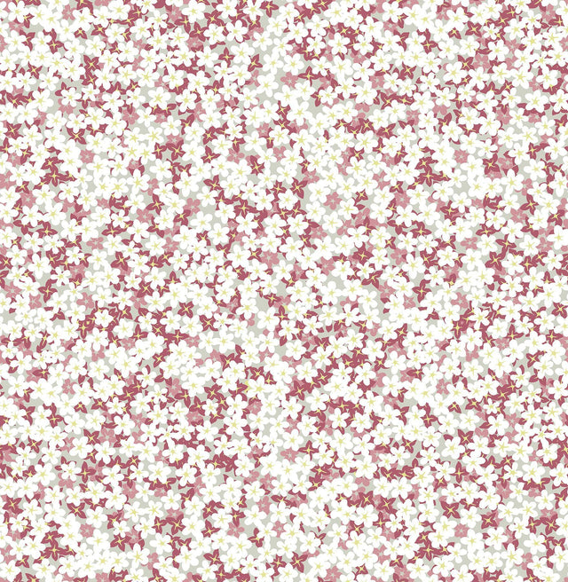 A-Street Prints Giverny Pink Miniature Floral Wallpaper
