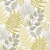 A-Street Prints Palomas Mustard Botanical Wallpaper