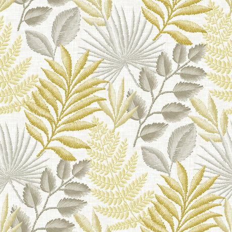 A-Street Prints Palomas Botanical Mustard Wallpaper