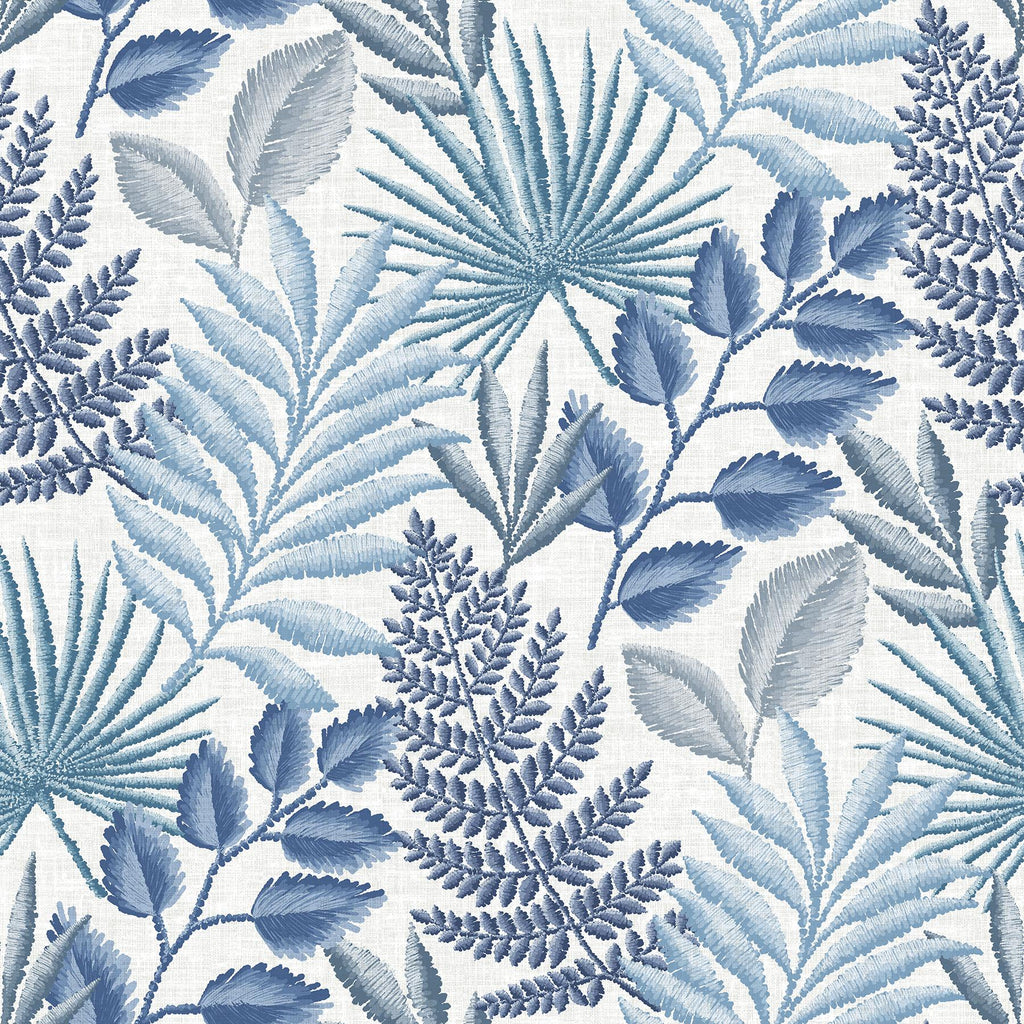 A-Street Prints Palomas Botanical Blue Wallpaper
