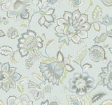 A-Street Prints Corona Jacobean Light Blue Wallpaper