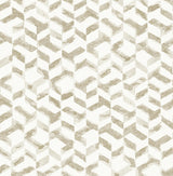 A-Street Prints Theory Chevron Champagne Wallpaper