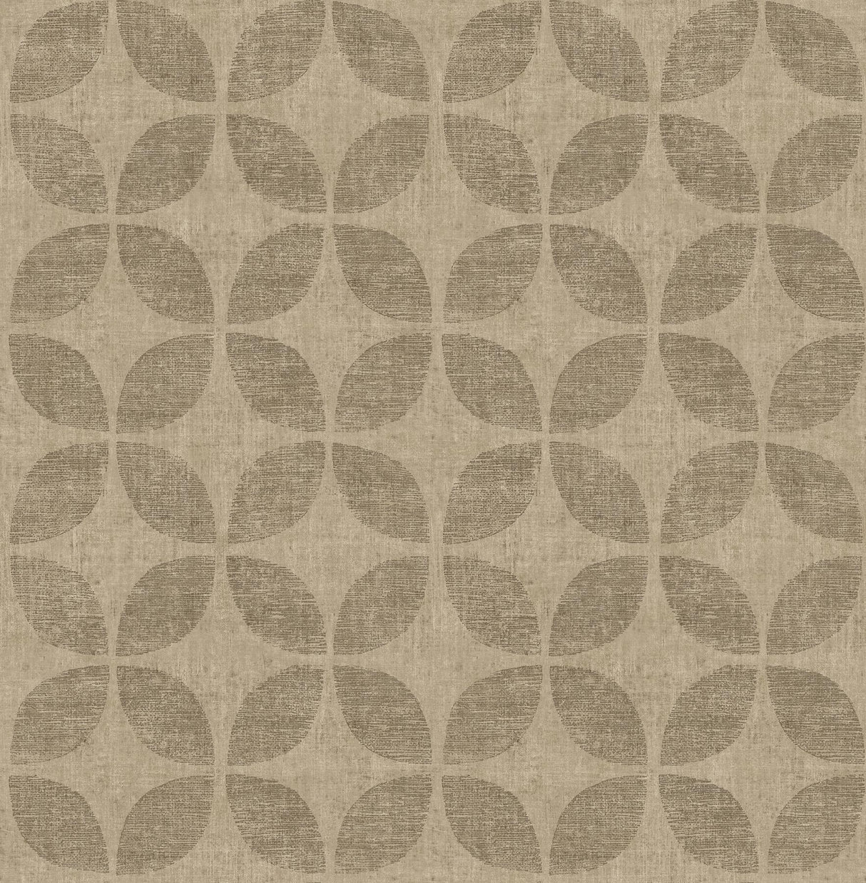 A-Street Prints Theory Fabric Textures Brass Wallpaper