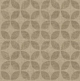 A-Street Prints Theory Fabric Textures Brass Wallpaper