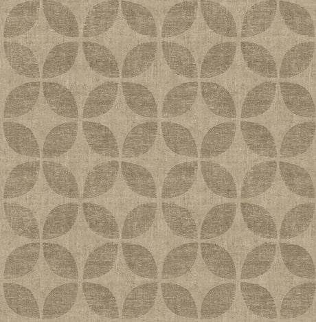 A-Street Prints Theory Fabric Textures Brass Wallpaper