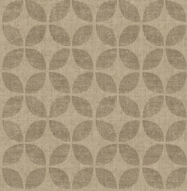 A-Street Prints Theory Fabric Textures Brass Wallpaper