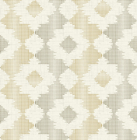 A-Street Prints Theory Flowers Mustard Wallpaper
