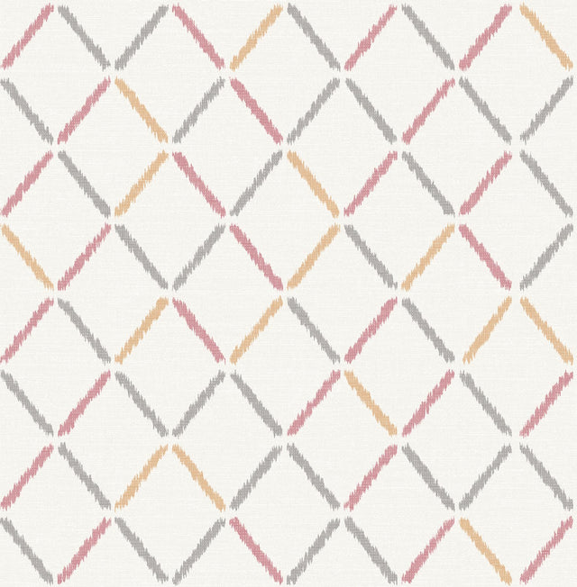 A-Street Prints Theory Fabric Textures Rose Wallpaper