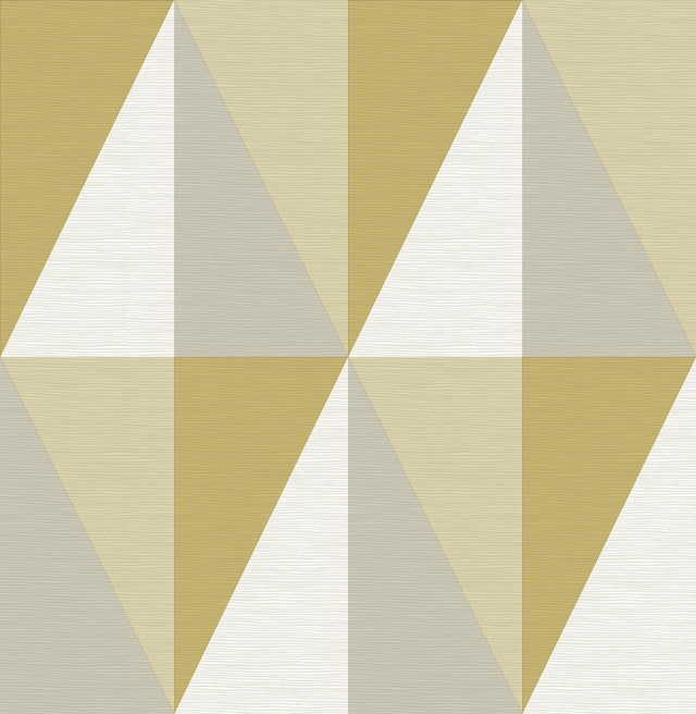 A-Street Prints Theory Fabric Textures Yellow Wallpaper