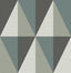A-Street Prints Theory Fabric Textures Teal Wallpaper