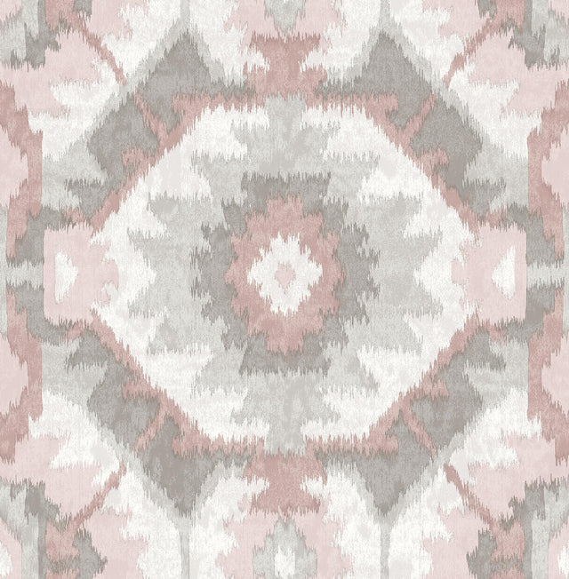 A-Street Prints Theory Texture Pattern Light Pink Wallpaper