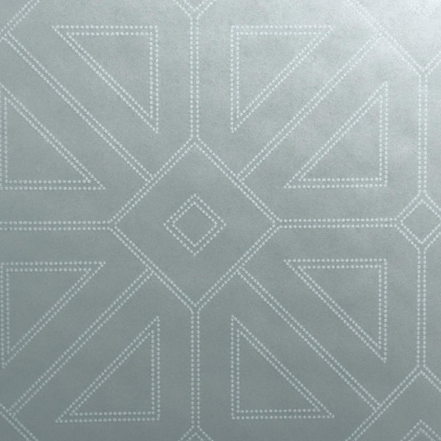 A-Street Prints Theory Geometrics Silver Wallpaper