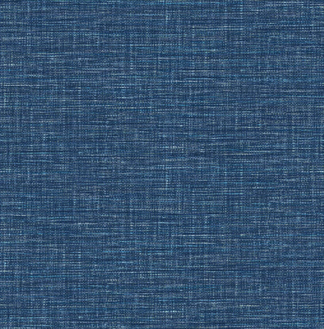 A-Street Prints Exhale Dark Blue Faux Grasscloth Wallpaper