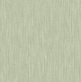 A-Street Prints Chenille Faux Linen Sage Wallpaper